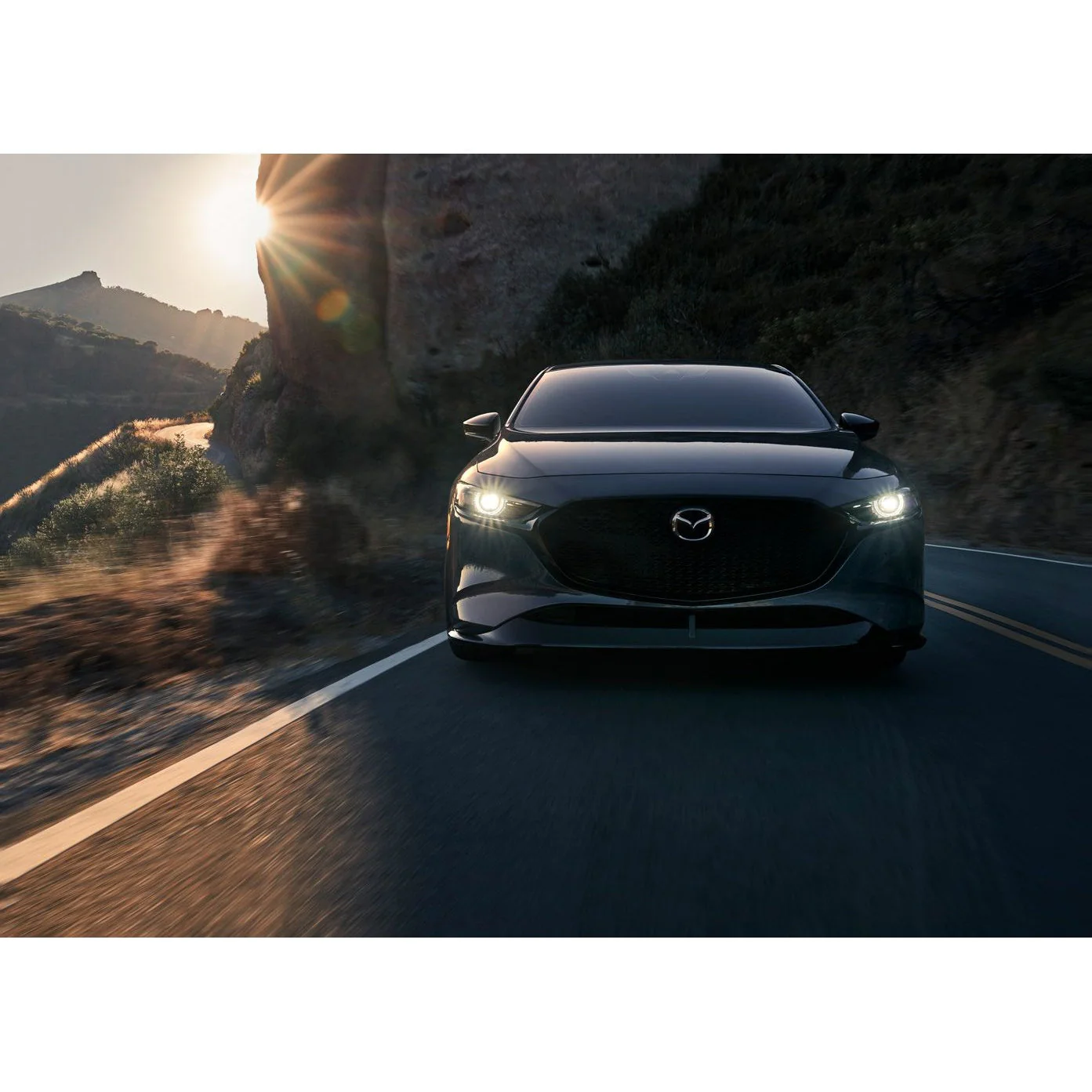 Aero Kit [SIGNATURE STYLE]: Front Under Spoiler (Brilliant Black) | Mazda3 Hatchback (2019-2026) - Image 3