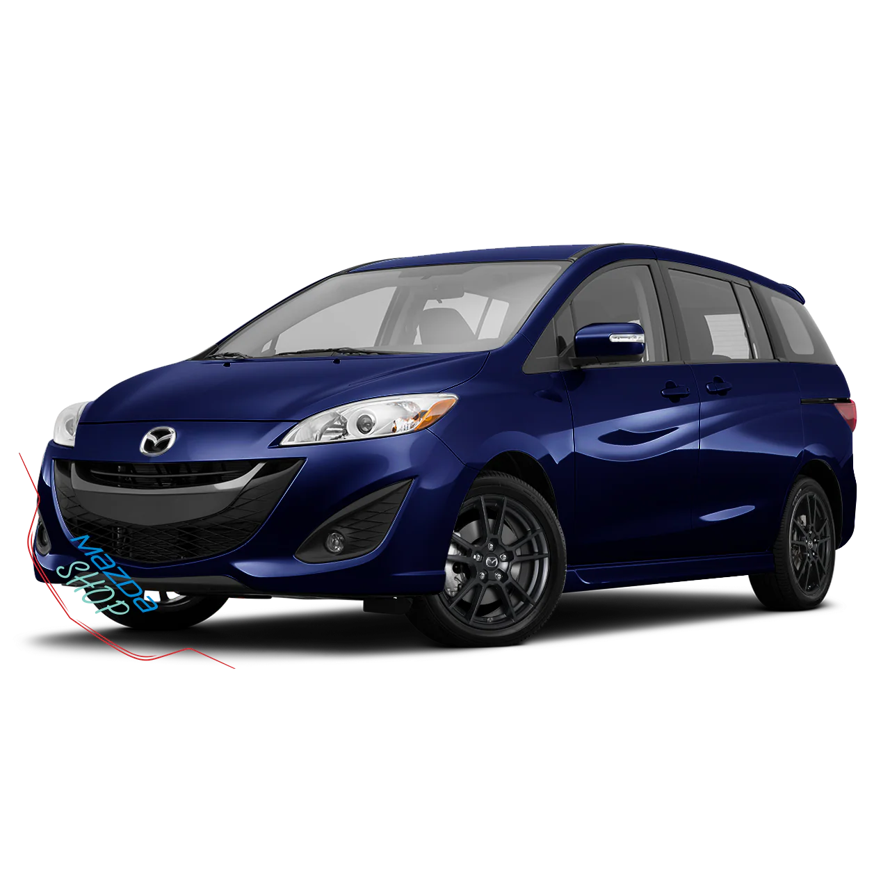Mazda M006 Alloy Wheel (Satin Black) — 16", 17", 18" | Full Set of Four [BLEMISHED] - Image 12