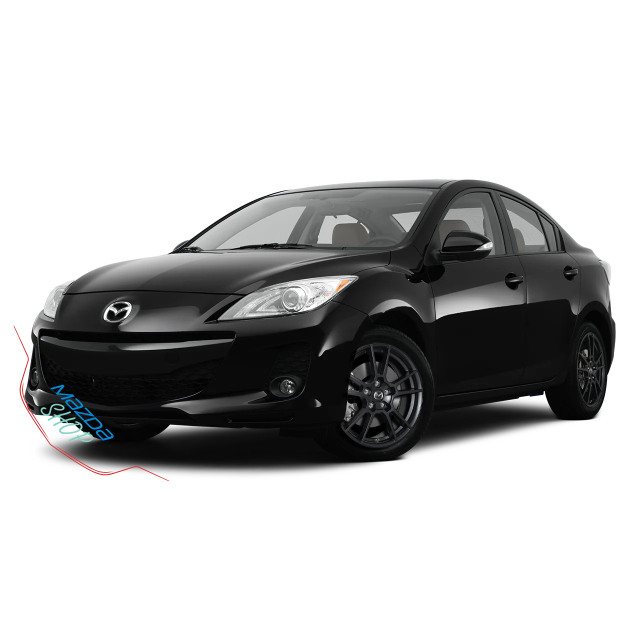 Mazda M006 Alloy Wheel (Satin Black) — 16", 17", 18" | Full Set of Four [BLEMISHED] - Image 5