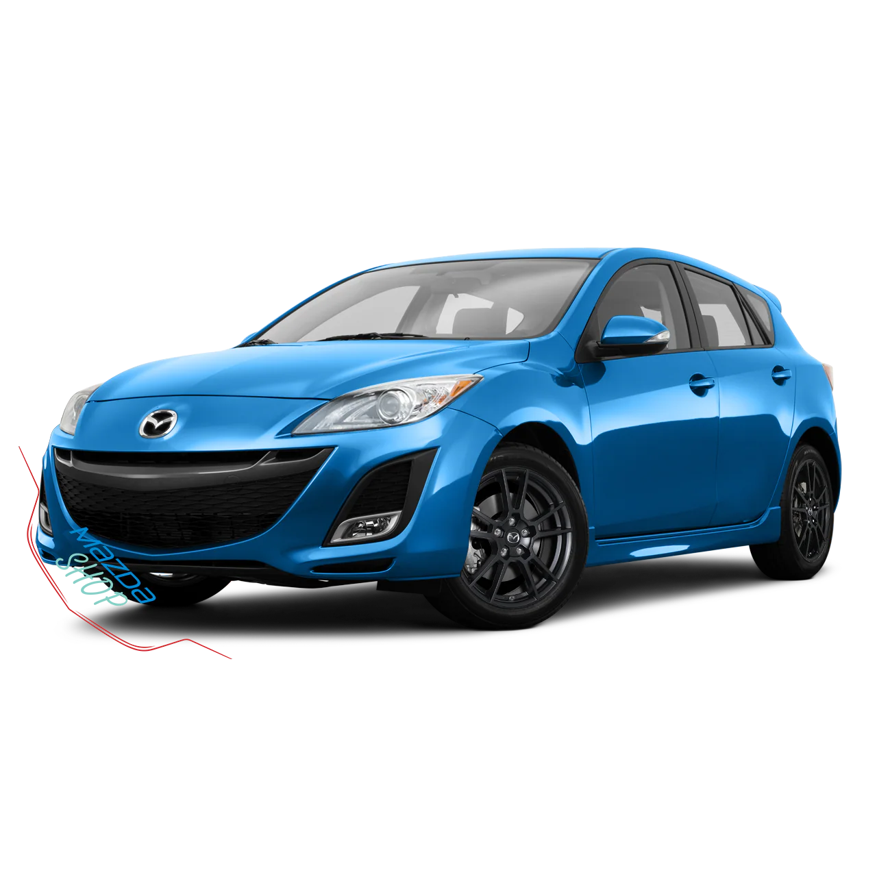 Mazda M006 Alloy Wheel (Satin Black) — 16", 17", 18" | Full Set of Four [BLEMISHED] - Image 6