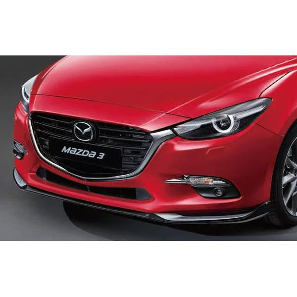 Aero Kit - Front Air Dam (Jet Black & Silver) | Mazda3 Sedan & Hatchback (2017-2018) - Image 3