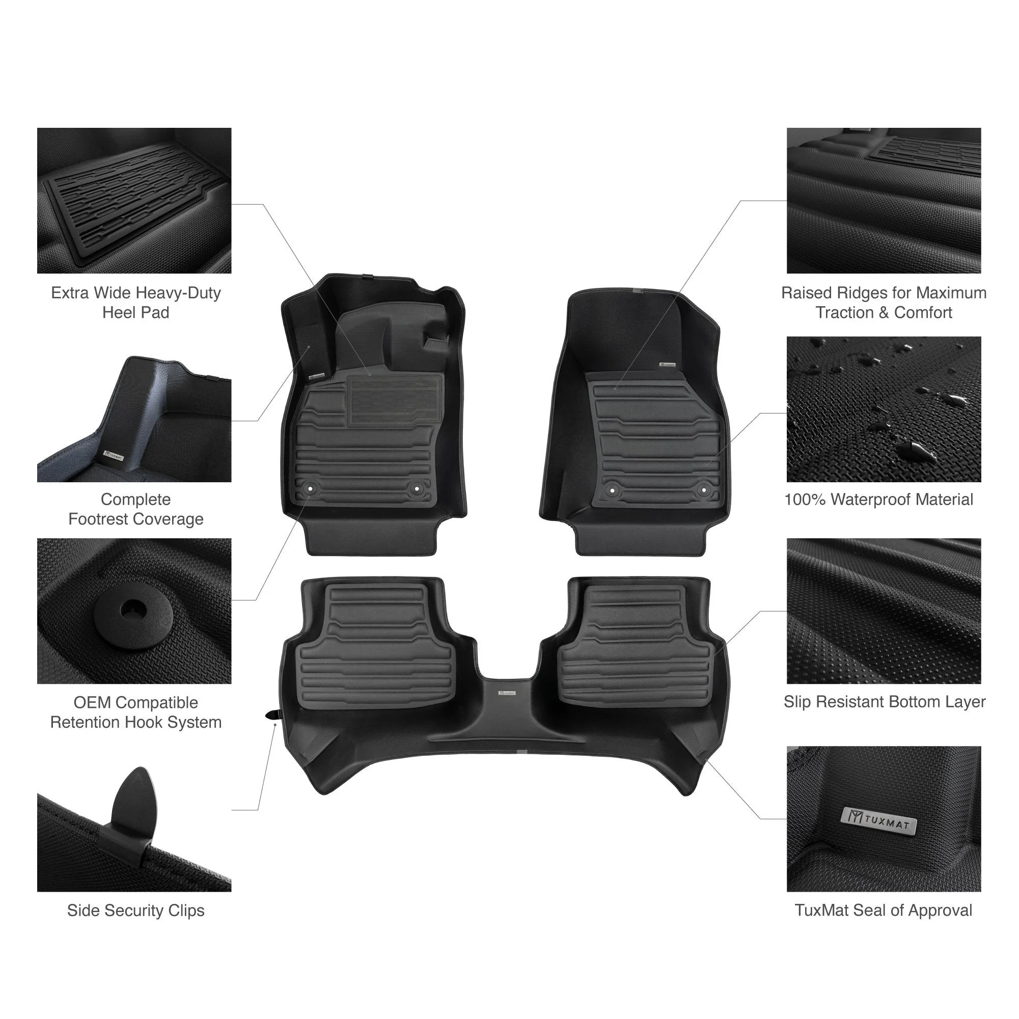 TuxMat Floor Mats (Front & Rear) | Mazda CX-3 (2016-2022) - Image 9