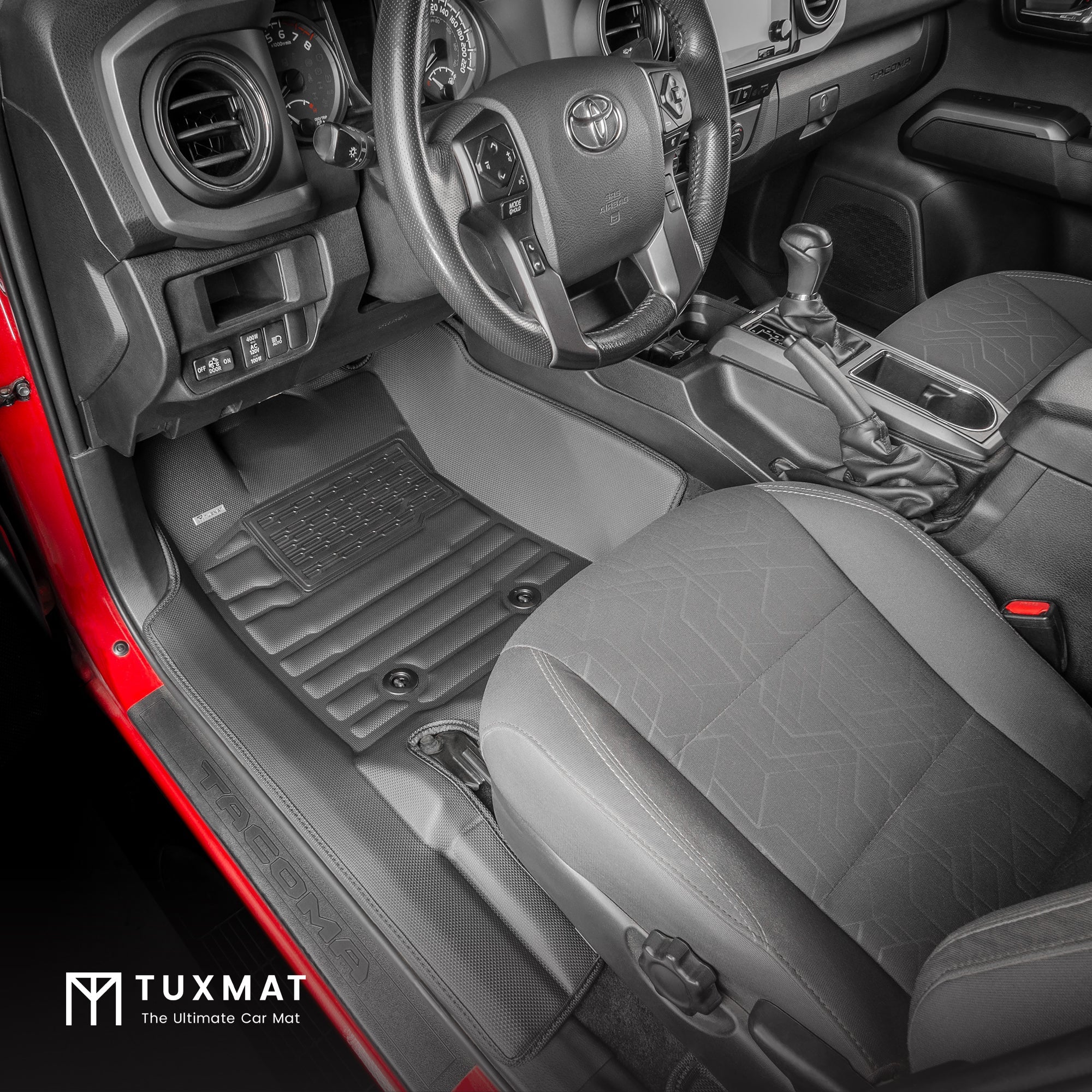 TuxMat Floor Mats (Front & Rear) | Toyota Tacoma Double Cab (2016-2023) - Image 2
