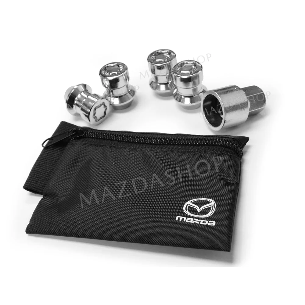 Wheel Lock Set in Chrome (17mm) | Mazda [OPEN PACKAGE]